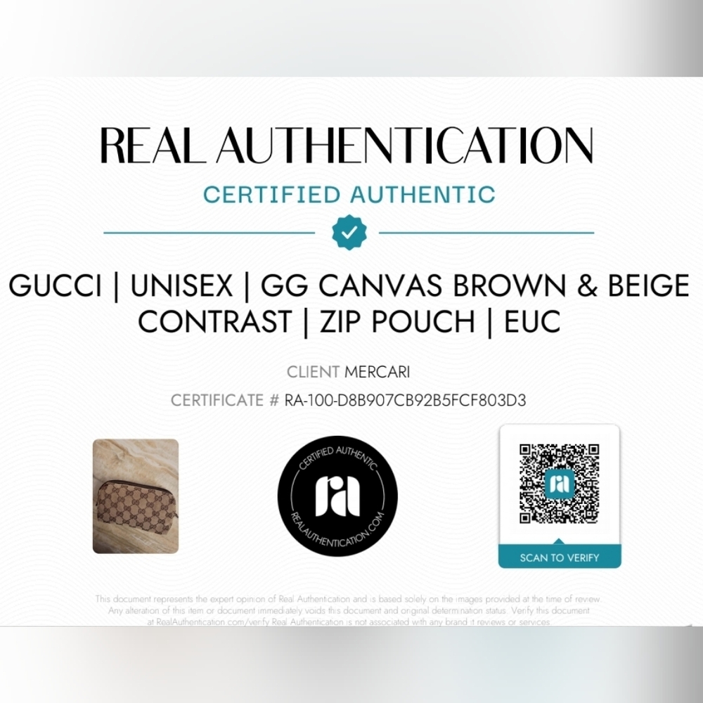 SOLD ON DIFFERENT PLATFORM Authentic GUCCI | GG Canvas Brown & Beige - Picture 16 of 16